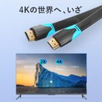 【VAA-B02】薄型HDMIケーブル Black HDCP対応 / VENTION
