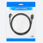 【AAR】HDMI2.0 直角ケーブル 下向き Black 4K対応 HDCP対応/ VENTION