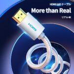 【AAB】HDMIケーブル コットン編み 4K対応 シルバーグレー メタルタイプ / VENTION