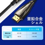 【ALA】オプティカルHDMI2.0 Male to Male HDケーブル 100M Black 亜鉛合金タイプ 4K対応 HDCP対応 / VENTION