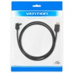【AAQ】HDMI2.0 直角ケーブル 上向き Black 4K対応 HDCP対応/ VENTION