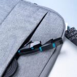 【IBJ】Cat.6 UTP 薄型LANケーブル Black / VENTION