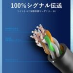【IBI】CAT6a UTP LANケーブル スリムタイプ Black / VENTION