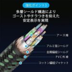 【AGK】ｺｯﾄﾝ編み超薄型HDMI-D Male to HDMI-A Maleｹｰﾌﾞﾙ 8K ｸﾞﾘｰﾝ ｱﾙﾐﾆｳﾑ合金ﾀｲﾌﾟ HDCP対応 / VENTION