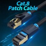 【IKA】Cat.8 SFTP LANケーブル Black / VENTION