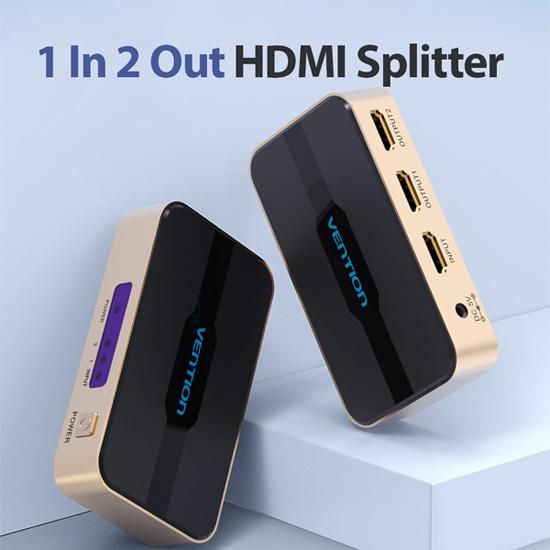 【ACB】1 In 2 Out HDMI 分配器 Gold / VENTION